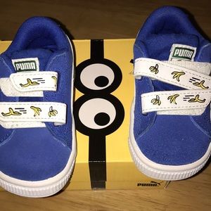 Minion puma toddler sneakers size 4